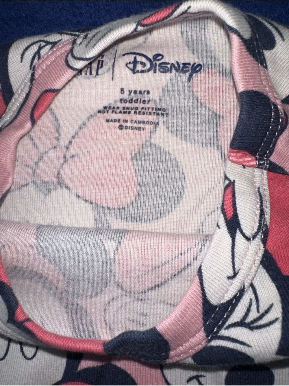 Gap Disney Girls Lot of 2 Two Piece PJ Pajama Set Size 5T Mickey Minnie Mouse